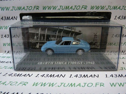 AUT63Z Voiture 1/43 IXO altaya Voitures d'autrefois  Abarth Simca 1300 GT 1962