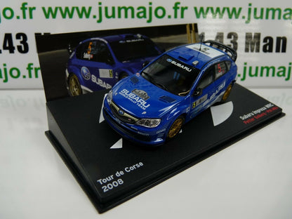 RLY5  1/43 IXO Altaya Rallye SUBARU Impreza WRC Tour De Corse 2008 P SOLBERG