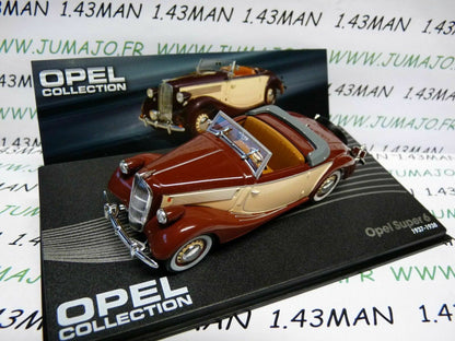 OPE43Z voiture 1/43 IXO OPEL collection : SUPER 6 decouvrable 1937/1938