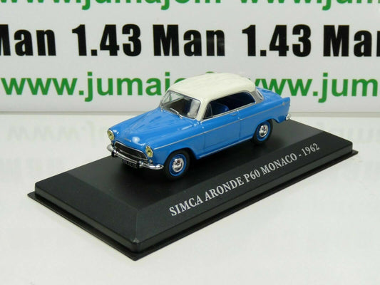 FA87 Voiture 1/43 IXO altaya Voitures d'autrefois SIMCA ARONDE P60 Monaco 1962