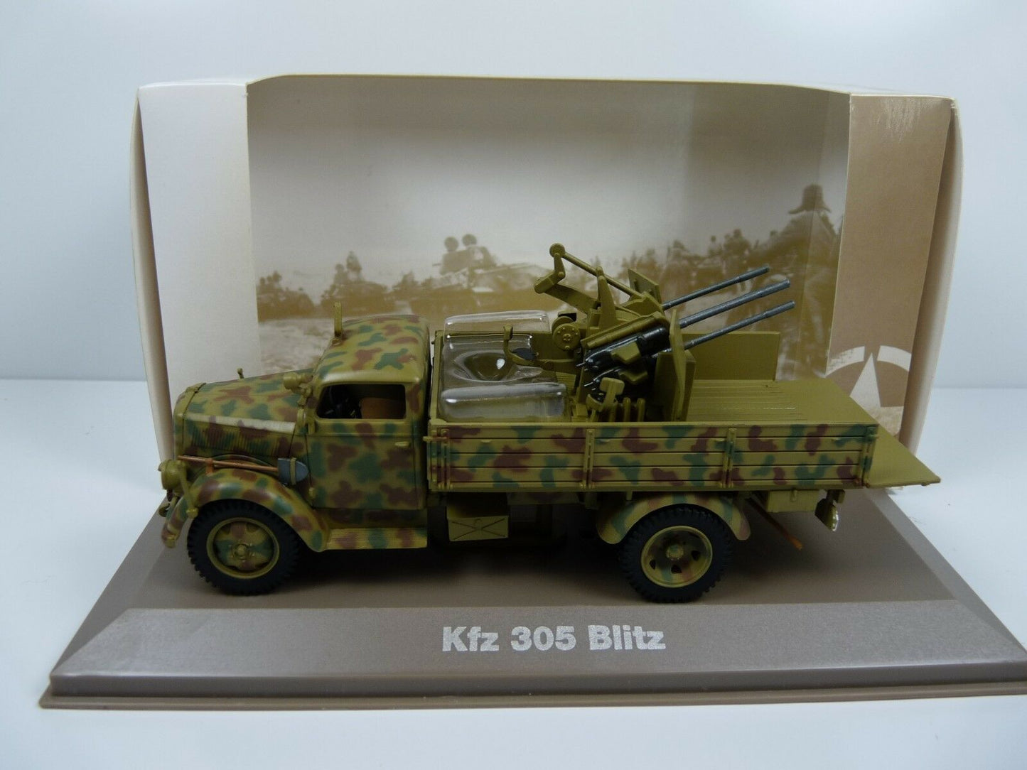 BL41 atlas IXO 1/43 Blindés WW2 : OPEL Blitz Kfz 305 mitrailleuse Allemagne