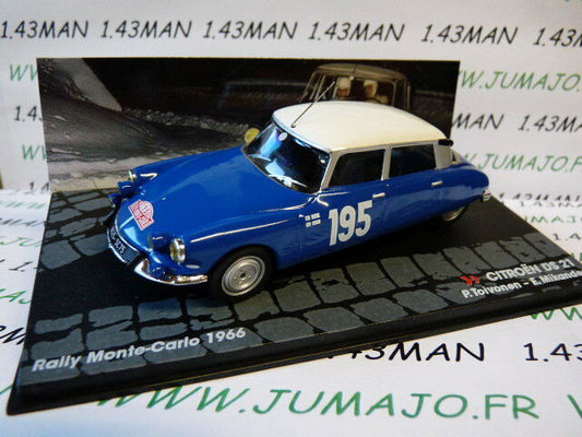 RIT24 voiture 1/43 IXO Altaya Rallye CITROËN DS 21 MONTE CARLO 1966 Toivonen