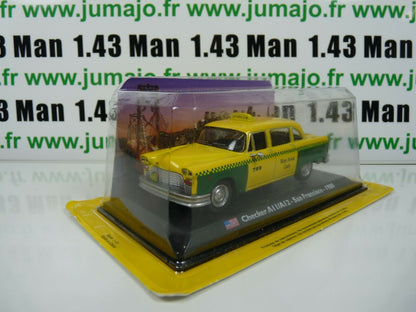 TX3 Voiture 1/43 LEO model TAXIS DU MONDE : CHECKER A1/A12 - San Francisco 1980