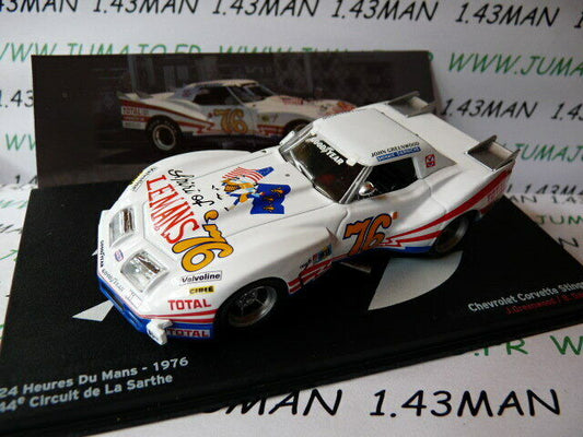 PVI22 voiture 1/43 IXO 24 Heures Le Mans : CHEVROLET Corvette 1976