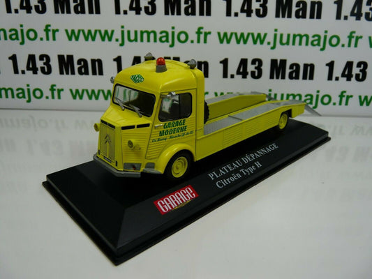 GM4 Camion 1/43 IXO HACHETTE Garage moderne : CITROEN Type H Plateau dépannage