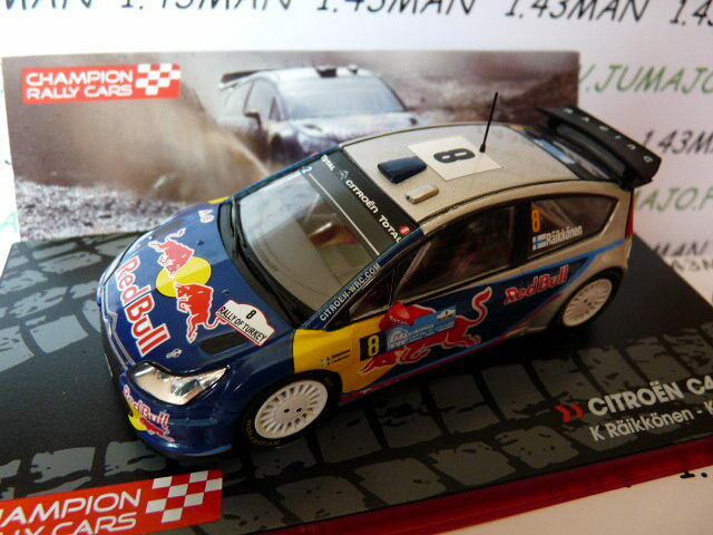 RF12 voiture 1/43 IXO Altaya Rallye Finlande Citroën C4 WRC 2010 Raïkkönen #8