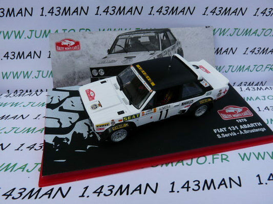 RMC88 1/43 IXO altaya Rallye Monte Carlo : FIAT 131 Abarth 1978 Servia