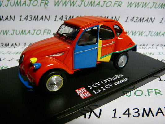 2CVAP64 voiture 1/43 ELIGOR Autoplus CITROËN 2CV n°22 Cubiste Picasso