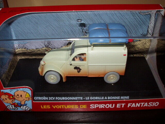 SPI4 Voiture 1/43 Collection SPIROU : Citroën 2CV le gorille a bonne mine
