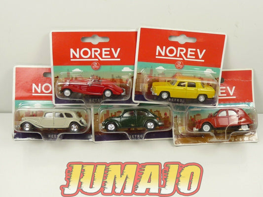 TRI38 : 5 X 3 inches CIVILES : Coccinelle R8 Gordini 500K Traction 15-Six 2CV