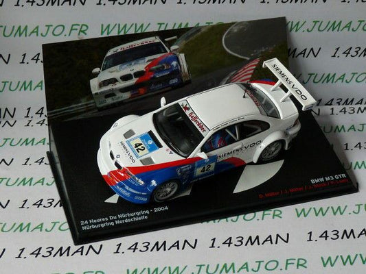 PVI20 voiture 1/43 IXO 24 Heures Le Mans : BMW M3 GTR 24h Nurburgring 2004