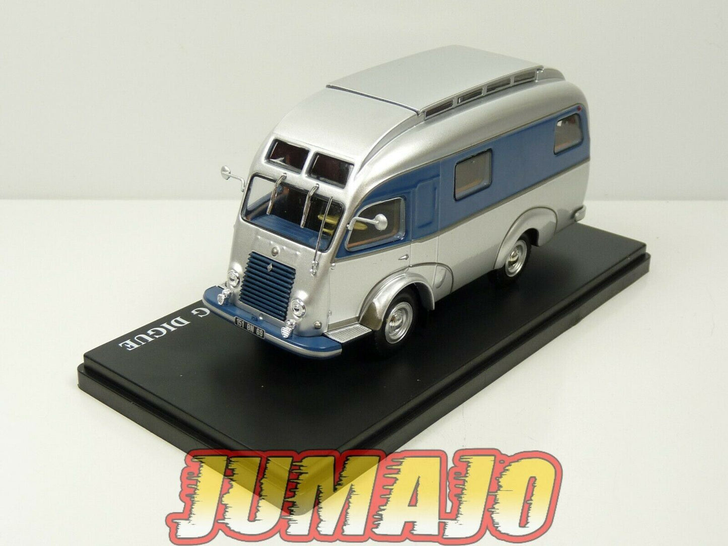 CC4 1/43 camping cars hachettes : RENAULT 1400 KG Camions-camping  Digue