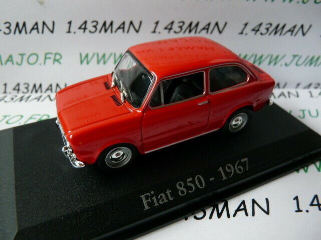 RBA20 voiture 1/43 RBA Italie IXO : FIAT 850 1967 rouge