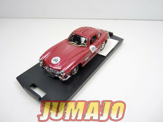 GER2Z voiture 1/43 BANG Made in Italy MERCEDES : 300 SL 1000 Miglia 1989 1011
