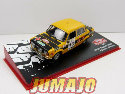 RMC25 1/43 IXO Altaya RallyeMonte Carlo : SEAT 124D S 1800 Zanini Petisco 1977