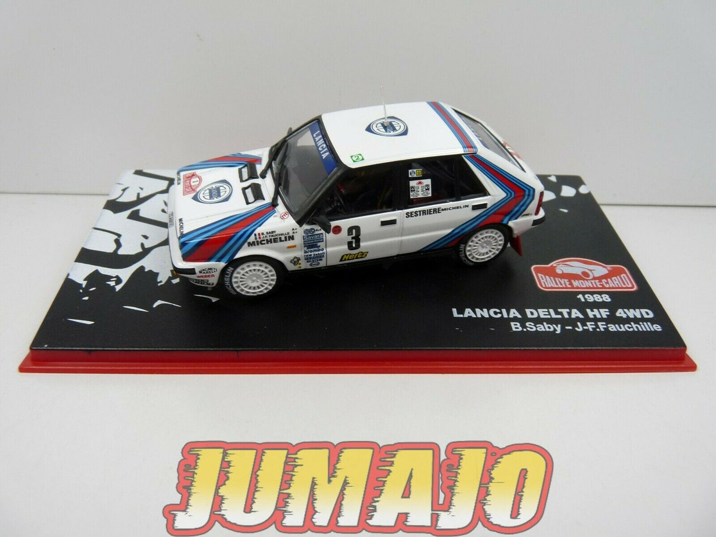 RMC50 1/43 IXO Altaya Rallye Monte Carlo : LANCIA Delta HF 4WB Saby 1988 #3