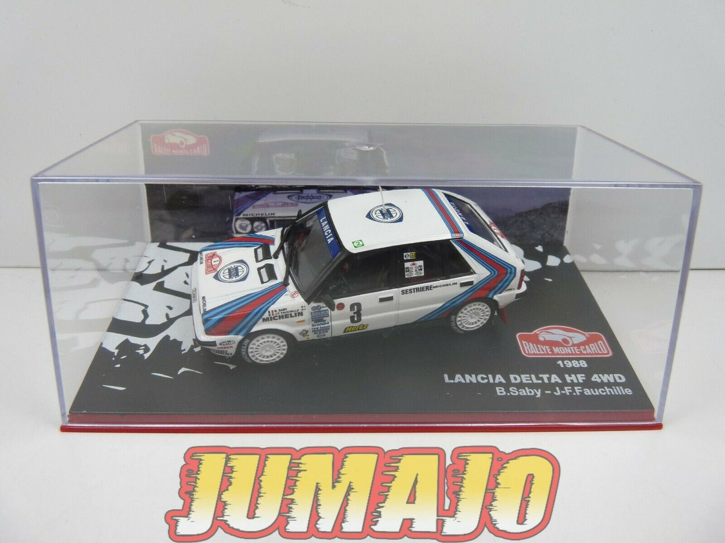 RMC50 1/43 IXO Altaya Rallye Monte Carlo : LANCIA Delta HF 4WB Saby 1988 #3