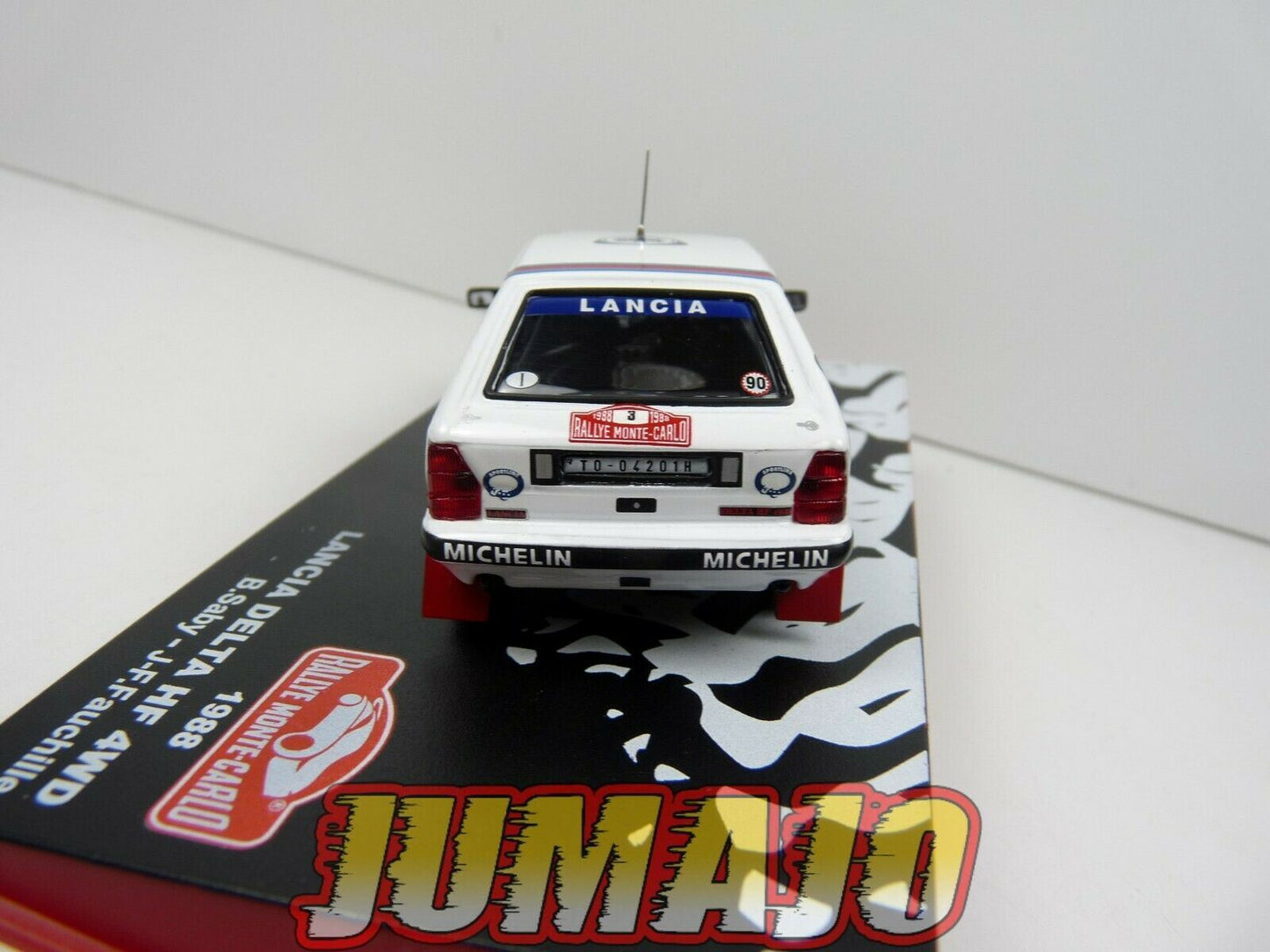 RMC50 1/43 IXO Altaya Rallye Monte Carlo : LANCIA Delta HF 4WB Saby 1988 #3