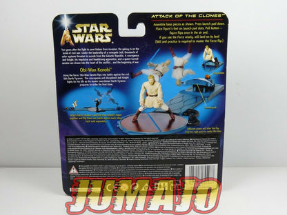BLI28 figurine STAR WARS AOTC Attack of the clones OBI WAN KENOBI force flipping