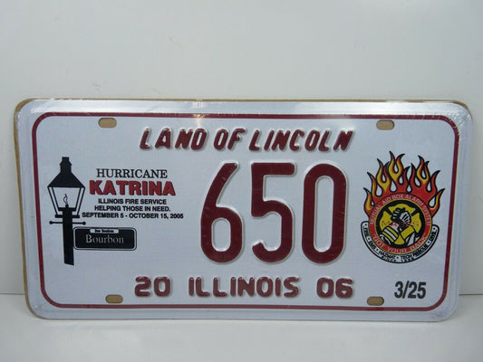 PA153 PLAQUE métal immatriculation AMERICAINE USA 15 X 30cm Illinois Lincoln
