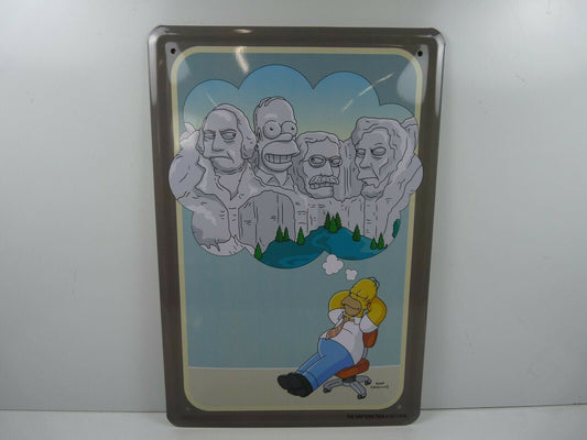 PA120 PLAQUES TOLEE The SIMPSONS 20 X 30 cm : HOMER Mont Rushmore