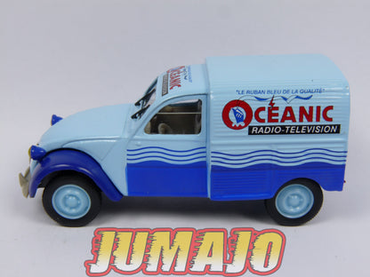 2CV13 Voiture 1/43 Norev citroën : 2 CV AZU Oceanic n°131 HACHETTES