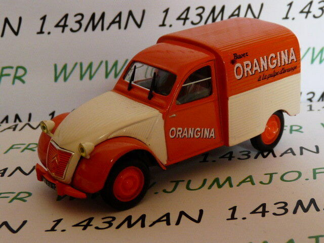 2CV35 voiture 1/43 Norev citroën 2 CV fourgonette ORANGINA