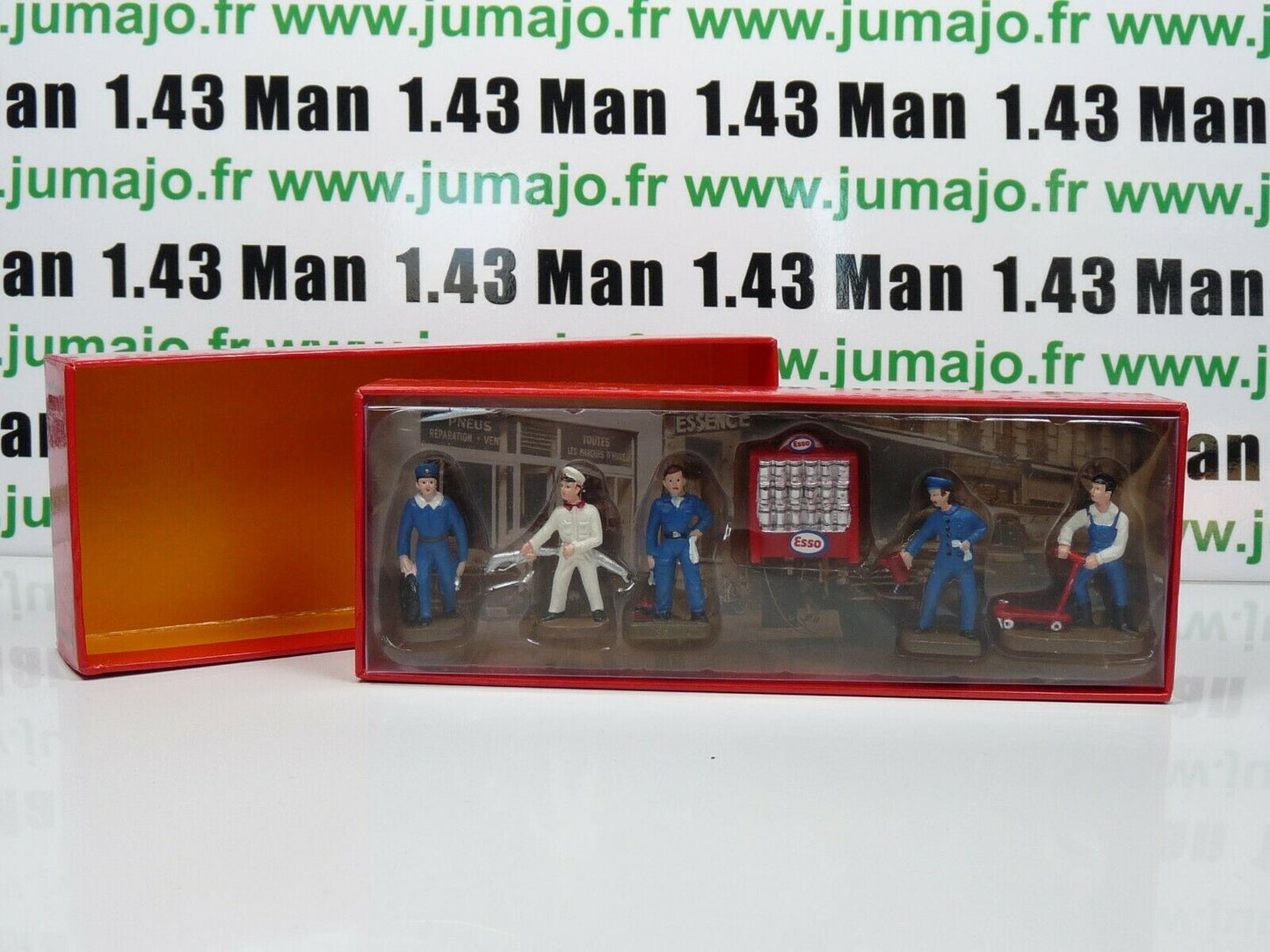 DT96 Voiture réédition HORNBY atlas : coffret 5 figurines Mécaniciens ESSO