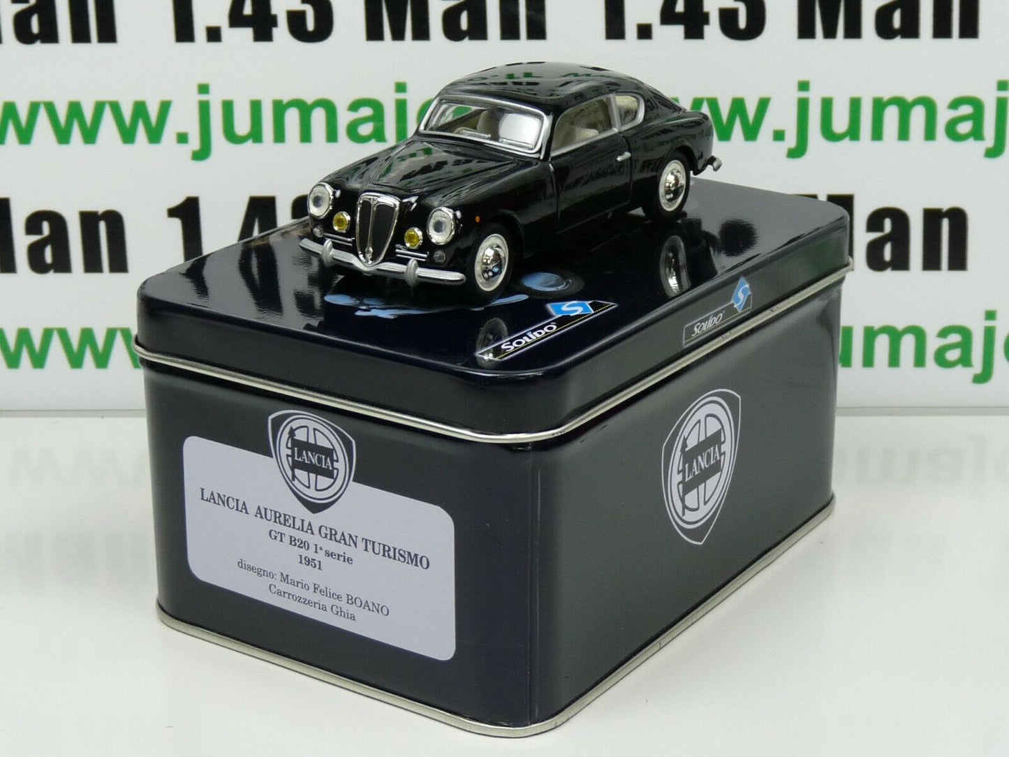 IT84 VOITURE 1/43 Solido coffret : LANCIA Aurelia Gran Turismo 1951