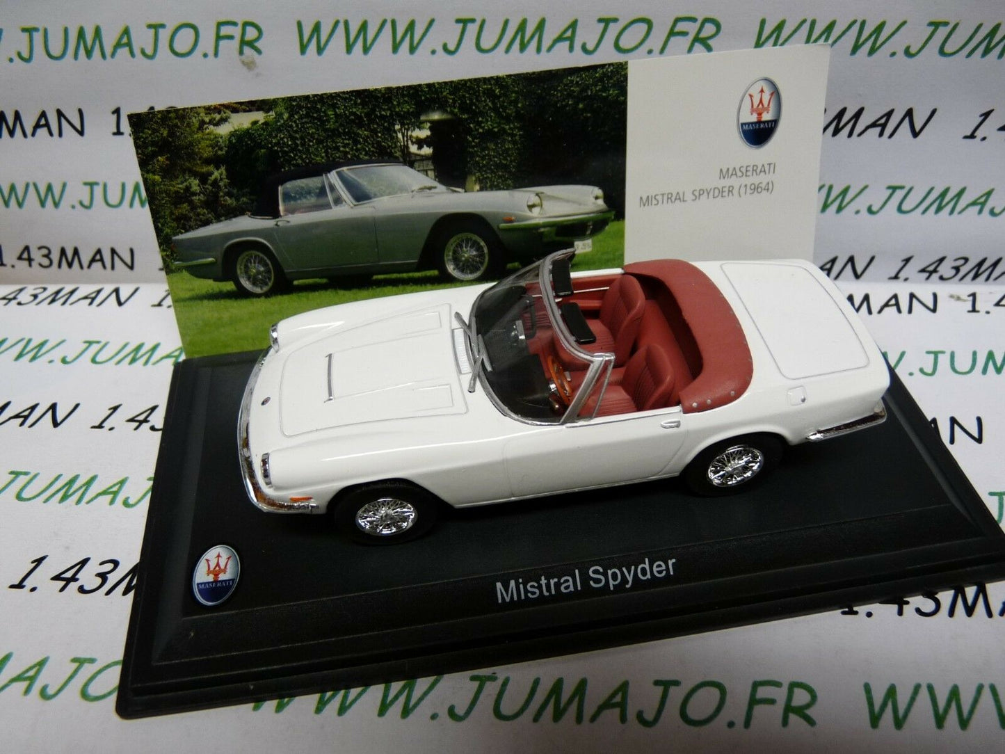 MAS33 voiture 1/43 LEO models MASERATI MISTRAL Spyder 1964 cabriolet