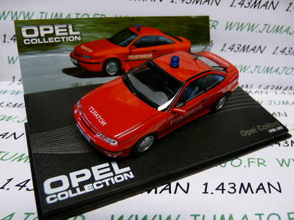 OPE105 Voiture 1/43 IXO Eaglemoss OPEL Collection : Calibra Pompiers 1990-1997