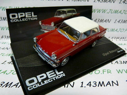 OPE64 voiture 1/43 IXO eagle moss OPEL collection : REKORD P II 1960/1963 rouge
