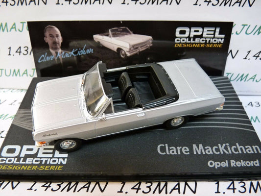 OPE122 voiture 1/43 IXO designer serie OPEL collection : REKORD A C.MacKichan