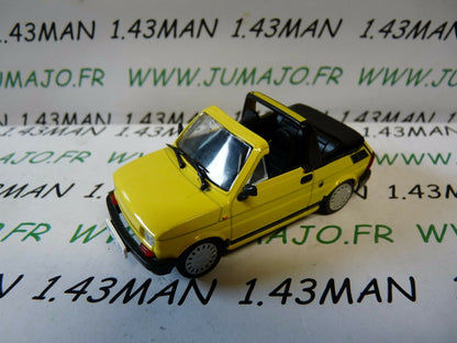 PL40 VOITURE 1/43 IXO IST déagostini POLOGNE : FIAT 126 P Cabrio jaune