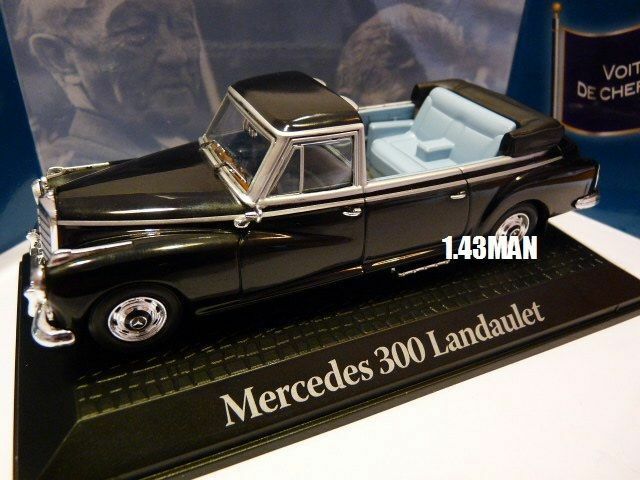 PR3 voiture 1/43 norev voitures de chefs d'état MERCEDES 300 Landaulet Adenauer