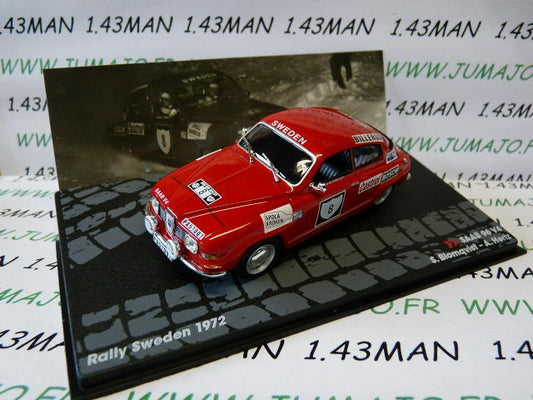 RIT14 voiture 1/43 IXO Altaya rallye : SAAB 96 V4 Blomqvist Suède 1972 #8