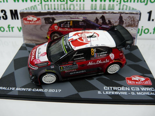 RMIT8 1/43 IXO Rallye Monte Carlo : CITROËN C3 WRC 2017 S. Lefebvre / G. Moreau