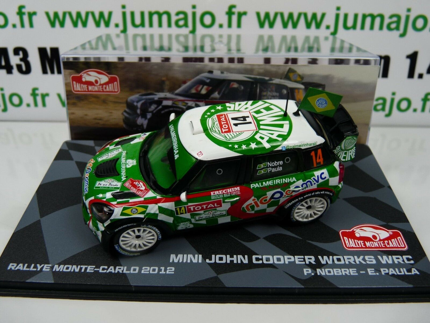 RMIT10 1/43 IXO Rallye Monte Carlo MINI John Cooper Works WRC JCW 2012 #14 Nobre
