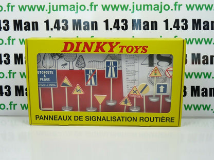 coffret réédition DINKY TOYS atlas : 12 panneaux de signalisation routière