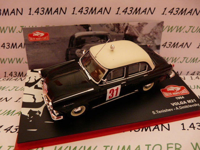 RMC2 voiture 1/43 IXO altaya Rallye Monte Carlo : VOLGA M21 1964 Tenishev