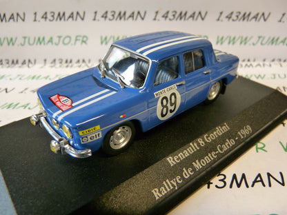 GOR17 Voiture saga GORDINI atlas ELIGOR  Renault 8 Gordini Monte carlo 1969 #89