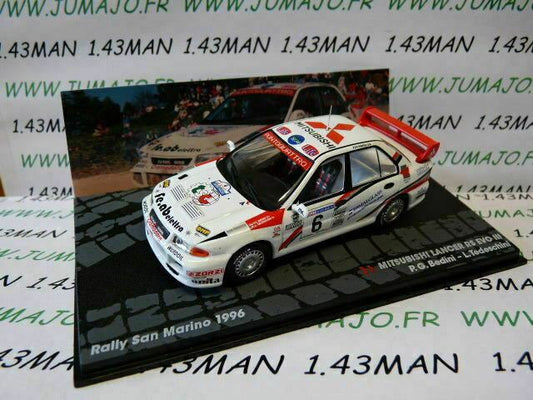 RIT42 voiture 1/43 IXO Altaya Italie MITSUBISHI Lancer RS EVO III San Marino 96