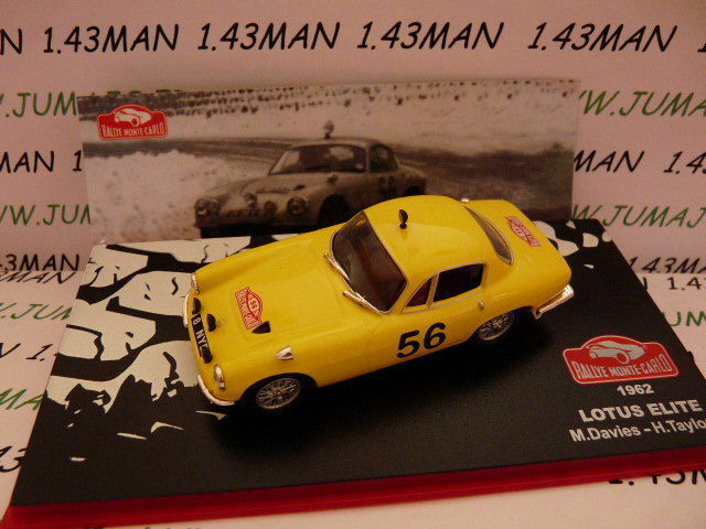 RMC94 1/43 IXO altaya Rallye Monte Carlo LOTUS ELITE 1962 Davies/taylor #56