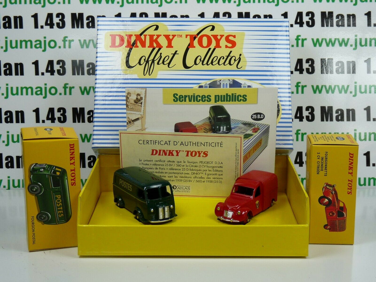 DT104 Voiture réédition DINKY TOYS Atlas : 25BD Coffret Services Publics Postes