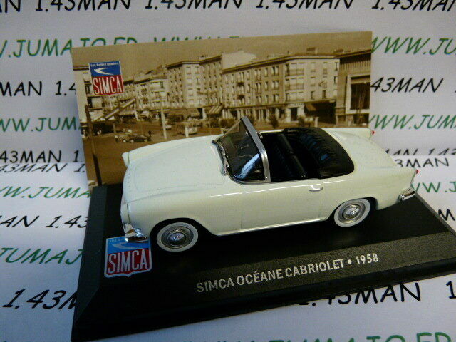 SIM7 altaya IXO 1/43 SIMCA : Océane Cabriolet 1958