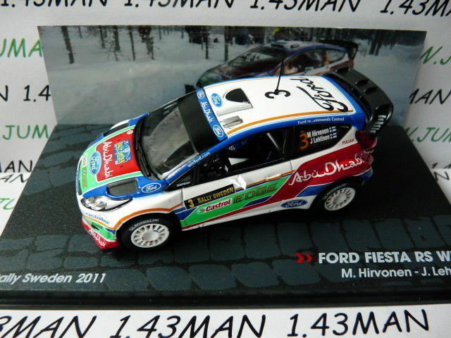 RIT38 voiture 1/43 IXO Altaya Rallye ITALIE : FORD Fiesta RS wrc Hirvonen 2011