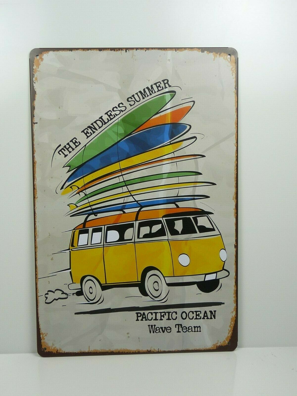 PA94 PLAQUES TOLEE vintage 20 X 30 cm : The Endless Summer Combi Surf