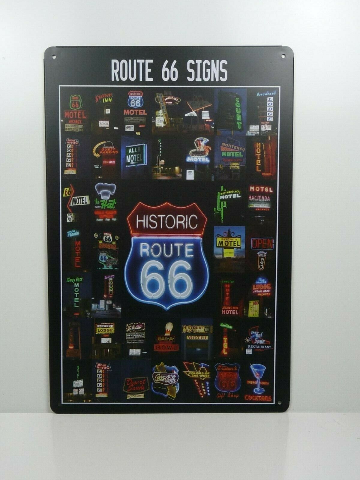 PA45 PLAQUES TOLEE vintage 20 X 30 cm : Historic Route 66 Signs
