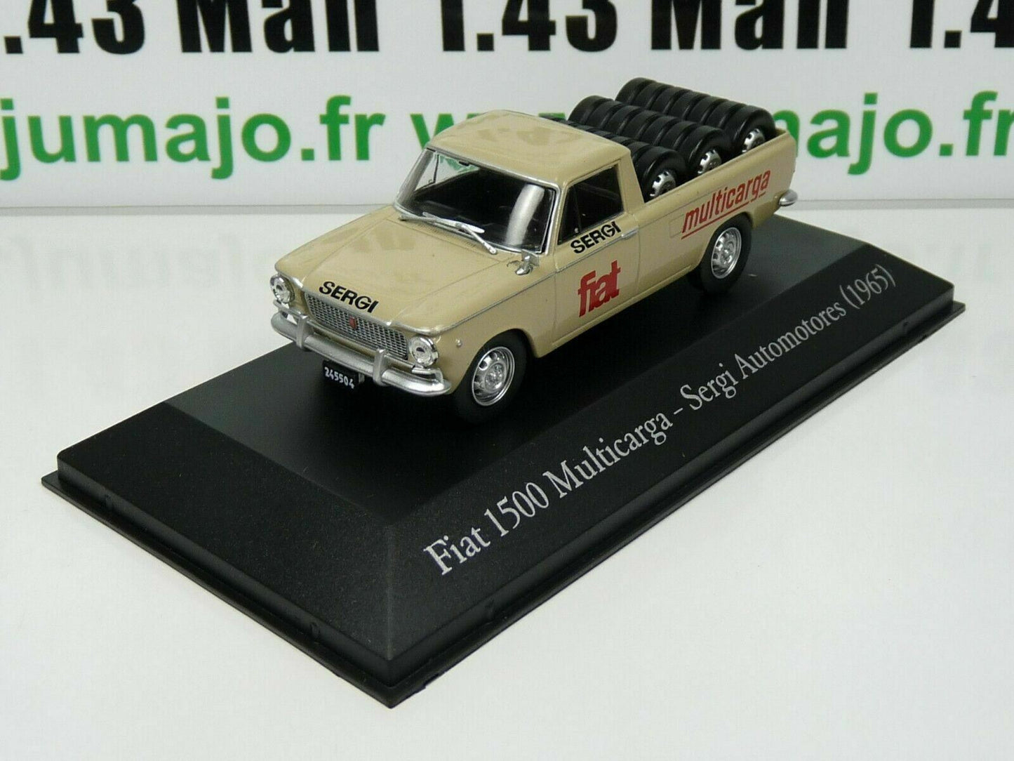 SER23 1/43 SALVAT Vehiculos Servicios: Fiat 1500 Multicarga pick-up Pneus (1965)