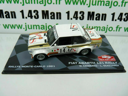 RMIT22 1/43 IXO Rallye Monte Carlo : FIAT Abarth 131 rally 1981 Cerrato #14